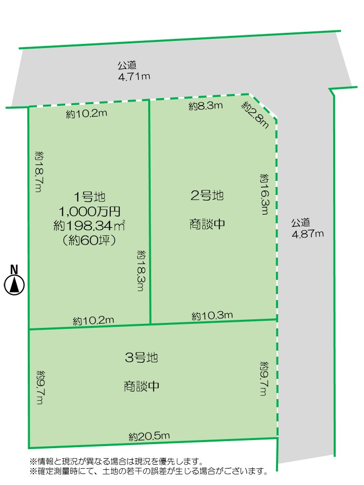 長野市 上野３丁目（三才駅） 住宅用地