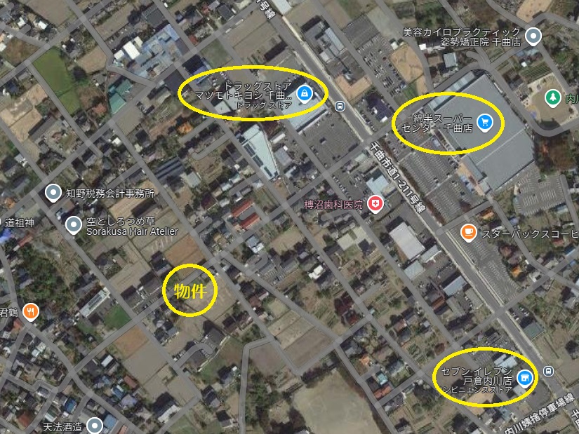 千曲市 大字千本柳（千曲駅） 住宅用地