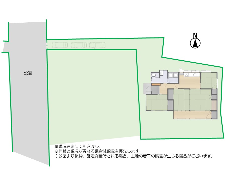 長野市 大字富竹　4DK　平屋建て　中古住宅
