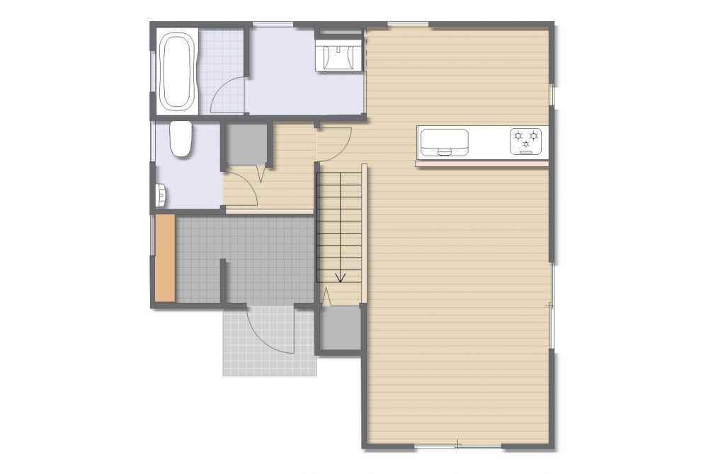 長野市 上松２丁目（善光寺下駅） 2階建 ３ＬＤＫ　中古住宅